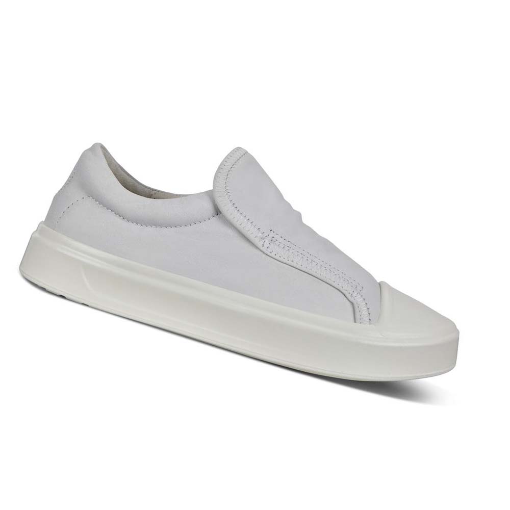 Ecco Flexure T-cap Slip-on Fritidssko Dame Hvite | NO 64QMA